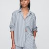 Cămașă mare din poplin din bumbac organic Cămașă mare din poplin din bumbac organic