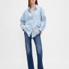 Cămașă mare din poplin din bumbac organic Cămașă mare din poplin din bumbac organic