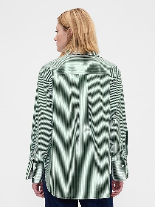 Cămașă mare din poplin din bumbac organic Cămașă mare din poplin din bumbac organic