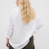 Cămașă mare din poplin din bumbac organic