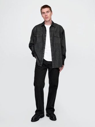 Cămașă mare Western denim