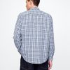 Cămașă occidentală din poplin din bumbac organic Cămașă occidentală din poplin din bumbac organic