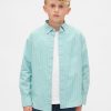 Cămașă relaxată din poplin din bumbac organic pentru copii