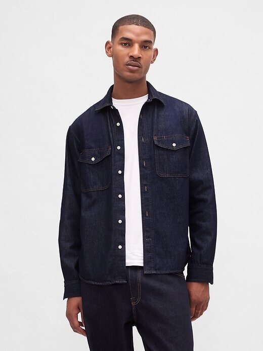 Cămașă relaxată UltraSoft Denim Cămașă relaxată UltraSoft Denim
