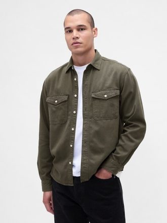 Cămașă relaxată UltraSoft Denim