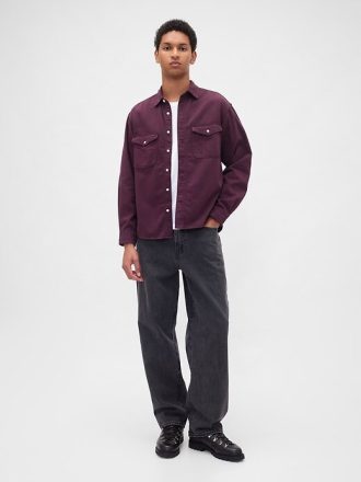 Cămașă relaxată UltraSoft Denim