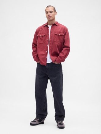 Cămașă relaxată UltraSoft Denim