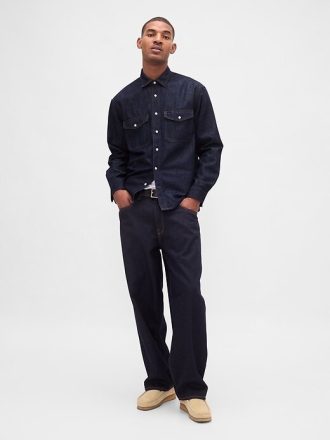 Cămașă relaxată UltraSoft Denim