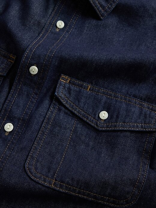 Cămașă relaxată UltraSoft Denim Cămașă relaxată UltraSoft Denim