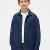 Cămașă supradimensionată din denim pentru copii