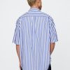 Cămașă supradimensionată din poplin din bumbac organic