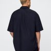 Cămașă supradimensionată din poplin din bumbac organic