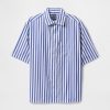 Cămașă supradimensionată din poplin din bumbac organic