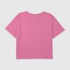 Copiii înseamnă fete rău în zilele de miercuri, purtăm tricou crop boxy cu grafică roz Copiii înseamnă fete rău în zilele de miercuri, purtăm tricou crop boxy cu grafică roz
