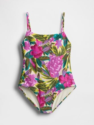 Costum de baie dintr-o bucată cu gât pătrat Costum de baie dintr-o bucată cu gât pătrat