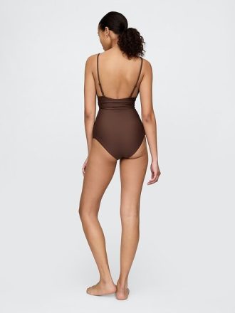 Costum de baie dintr-o singură piesă cu decupaj cu noduri