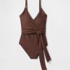 Costum de baie dintr-o singură piesă cu decupaj cu noduri Costum de baie dintr-o singură piesă cu decupaj cu noduri