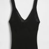 Croșetat Pulover Crop Tank Top