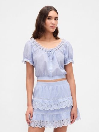 Crop Top cu ochiuri