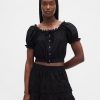 Crop Top cu ochiuri
