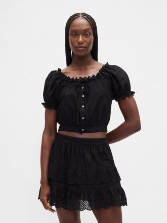 Crop Top cu ochiuri
