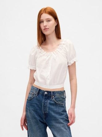 Crop Top cu ochiuri