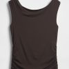 Crop top cu umăr negru Crop top cu umăr negru