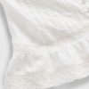 Crop Top cu Volane din Dantela Voile Peplum Crop Top cu Volane din Dantela Voile Peplum