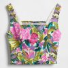 Crop Top din amestec de in