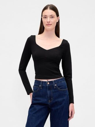 Crop Top Ponte Sweetheart
