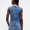 Denim Crop Shell Tank Top Denim Crop Shell Tank Top