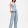 Denim Peplum Tank Top Denim Peplum Tank Top