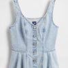 Denim Peplum Tank Top Denim Peplum Tank Top