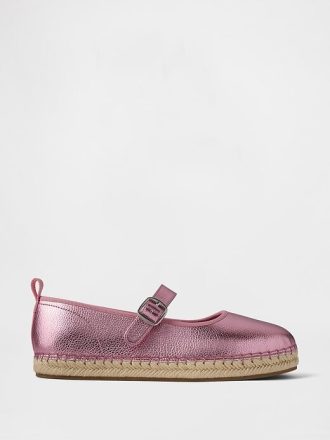 Espadrile Mary Jane metalice pentru copii
