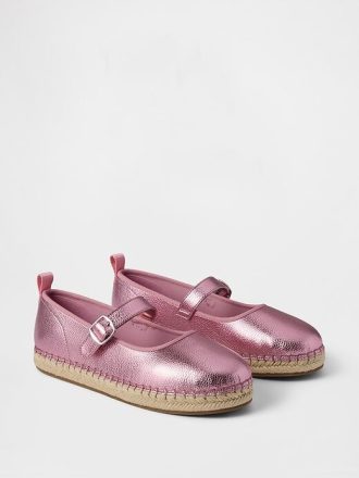 Espadrile Mary Jane metalice pentru copii