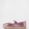 Espadrile Mary Jane metalice pentru copii Espadrile Mary Jane metalice pentru copii