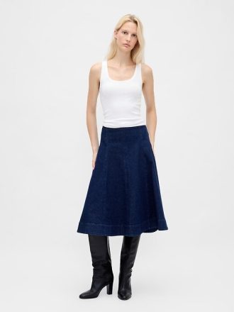 Fusta Midi Lalea Denim