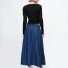 Fusta midi Western Jug din denim
