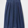 Fusta midi Western Jug din denim