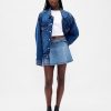 Fusta mini cu curea denim Fusta mini cu curea denim