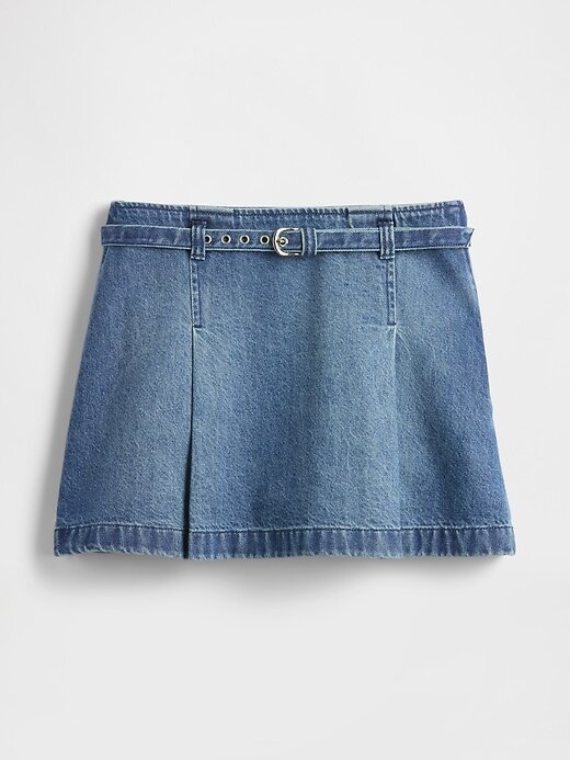 Fusta mini cu curea denim Fusta mini cu curea denim