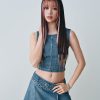 Fusta mini cu curea denim Fusta mini cu curea denim