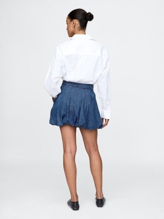 Fusta Mini Denim Bubble Fusta Mini Denim Bubble