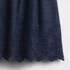Fusta mini denim cu ochiuri