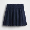Fusta mini denim cu ochiuri