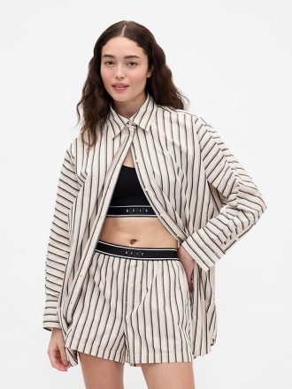 Gap × BÉIS Poplin Dolman Cămașă Mare