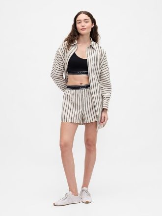 Gap × BÉIS Poplin Dolman Cămașă Mare