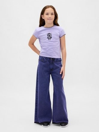 Gap × Blugi largi de talie medie pentru copii, de la Disney Tim Burton, The Nightmare Before Christmas