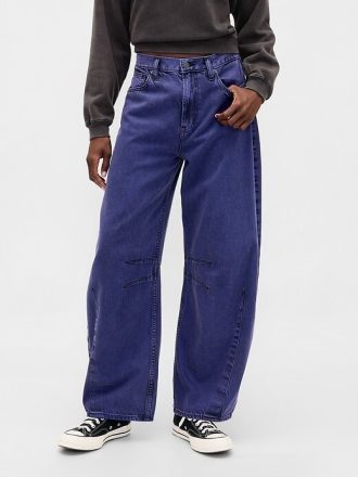 Gap × Blugi UltraSoft Barrel de talie medie de la Disney Tim Burton, The Nightmare Before Christmas