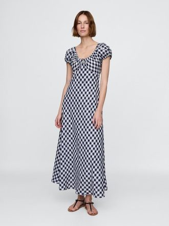 Gap × DÔEN Rochie midi 100% in vichy